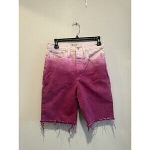 Madewell Ombré Cutoff Distressed Denim Shorts 25